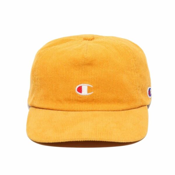 CHAMPION Corduroy 5 Panel Cap Cap Yellow