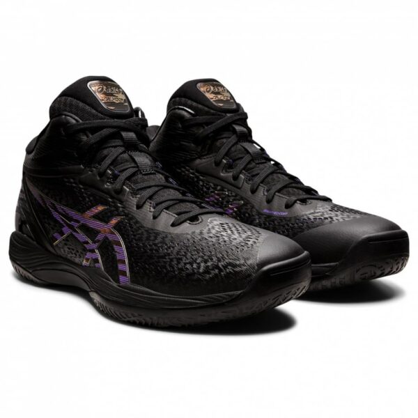 ASICS GELHOOP V14 EXTRA WIDE GELHOOP V14 1063A051 Basketball shoes Bash 4E: Black x Purple asics