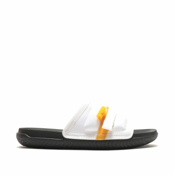 JORDAN BRAND JORDAN SUPER PLAY SLIDE WHITE/TAXI-BLACK-FIRE RED