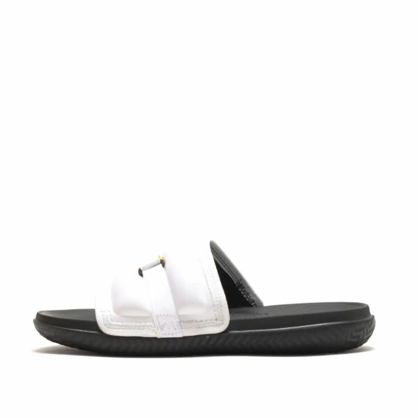 JORDAN BRAND JORDAN SUPER PLAY SLIDE WHITE/TAXI-BLACK-FIRE RED