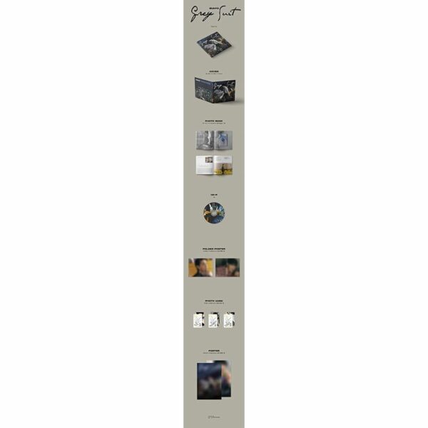 [CD] - Suho Exo SUHO EXO - Grey Suit Digipack Ver. Korean Edition (Extra Bonus: Sign Photo, RANDOM Photo Card Set, Sticker, Random Folded POSTER)