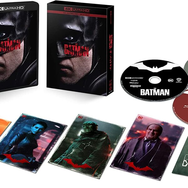 [Blu-ray] - Movie BD: THE BATMAN- (4K ULTRA HD & Blu-ray set) (3 discs / with 4 types of character cards in original envelope) [4K ULTRA HD]