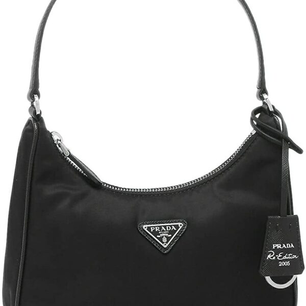 [Prada] Shoulder Bag Re-Edition Re-Nylon Mini Bag Triangle Logo Black Ladies