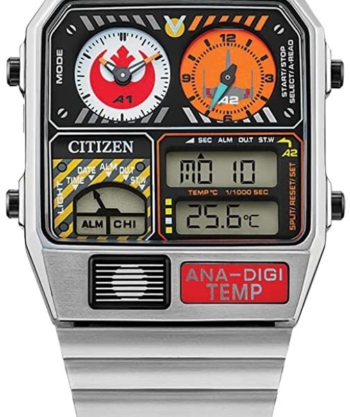 Citizen Men's Star Wars Rebel Pilot, Black, Bracelet FAC