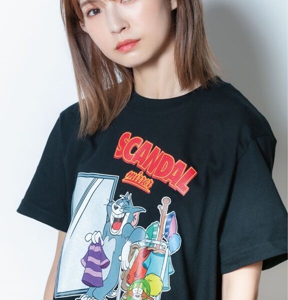 Tom and Jerry collaboration T-shirt BLACK