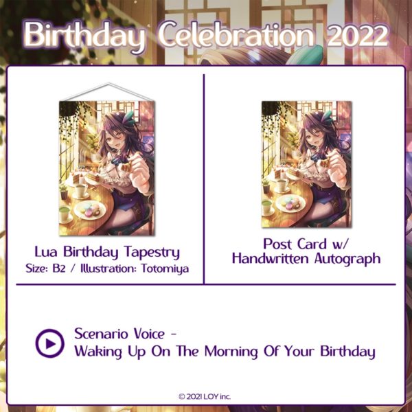 Lua Asuka Birthday Celebration 2022 - [Limited] Post Card with Handwritten Autograph & Message