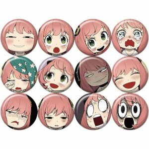 SPY x FAMILY Anya Facial Expression Can Badges (Set of 12)