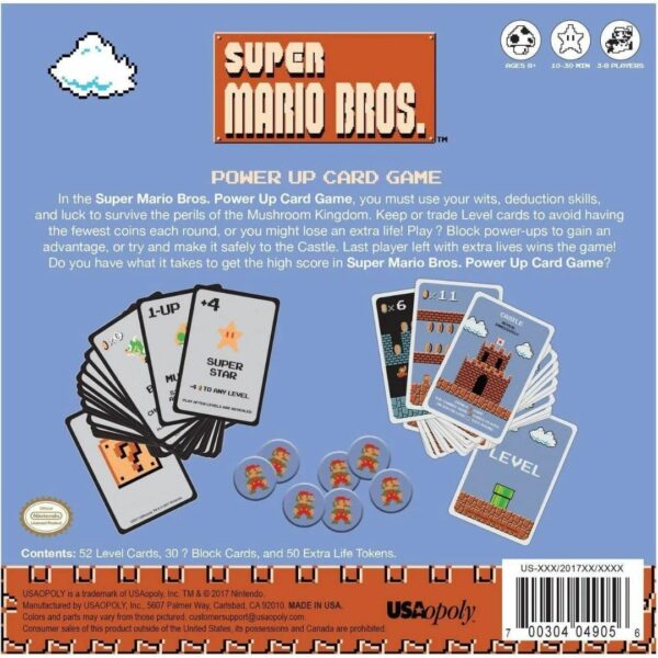 USAopoly Super Mario Card Game