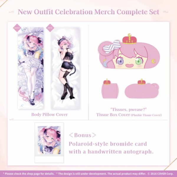 [Vtuber Goods Set] Himemori Luna New Outfit Celebration Merch Complete Set (bonus Polaroid)