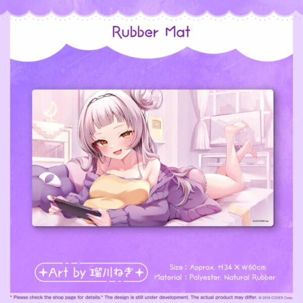 [Vtuber Goods Rubber Mat] Murasaki Shion Rubber Mat