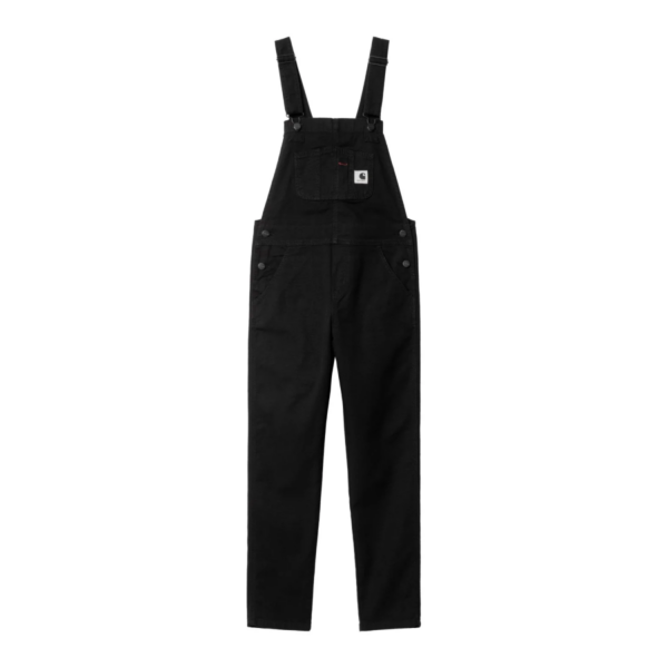 W BIB OVERALL - Black (rinsed)