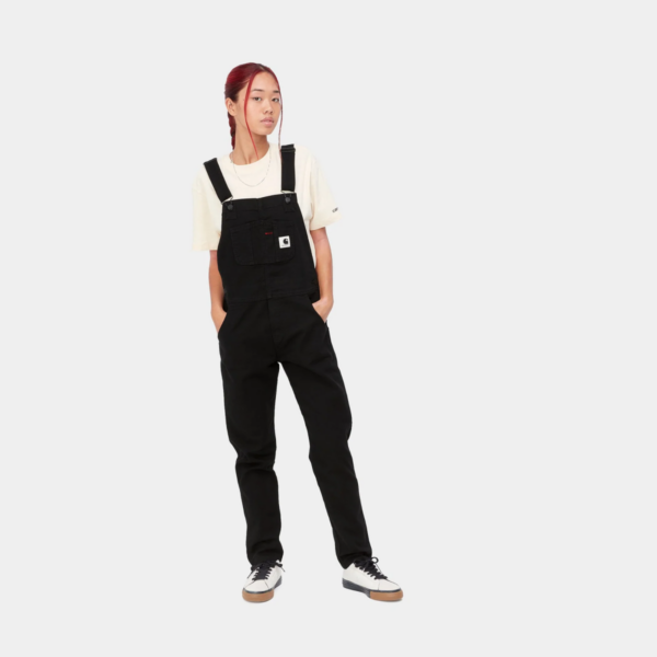 W BIB OVERALL - Black (rinsed)