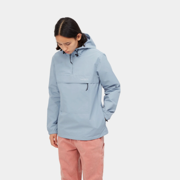 W WINDBREAKER PULLOVER - Frosted Blue / White