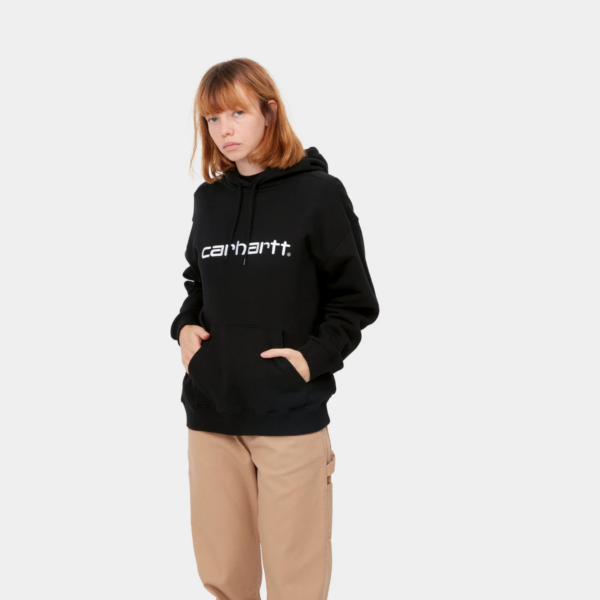 W HOODED CARHARTT SWEATSHIRT - Black / White