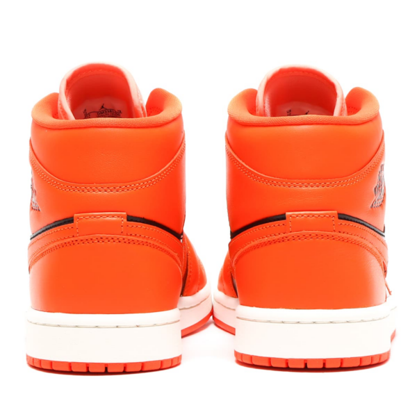 WMNS AIR JORDAN 1 MID SE CRIMSON BLISS/RUSH ORANGE-BLACK