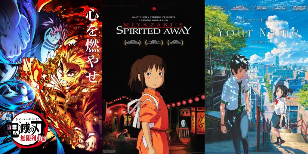 Daftar 10 Film Anime Terlaris di Jepang - TITIP JEPANG