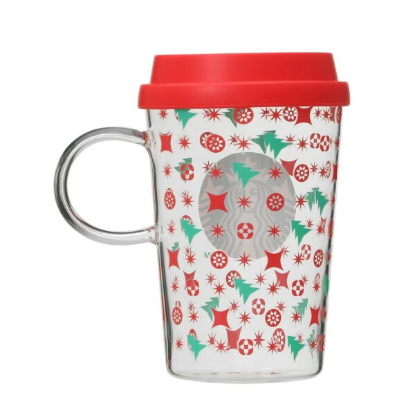 Starbucks Holiday 2022 heat resistant glass mug RED CUP 355ml