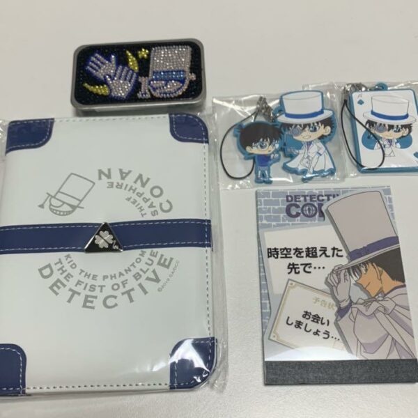 Detective Conan Passport Case Tablet Can Notepad Rubber Stripe Kaito Kid