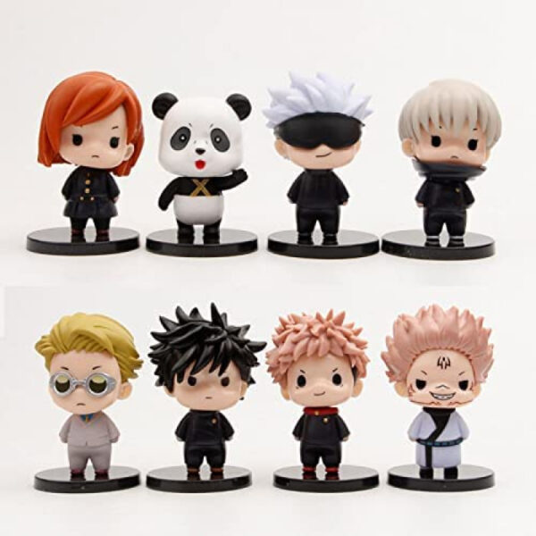 Jutsu no Kage no Kensho miniature figure Eugene Torajo black benefit lying down Kugisaki Gojo Satoru cute character cartoon character mini figure luxury figure character set [set of 8].