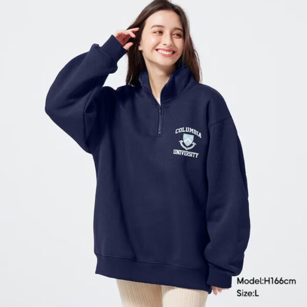 Heavyweight Sweatshirt Half Zip Pullover Columbia University in the City of New York 2