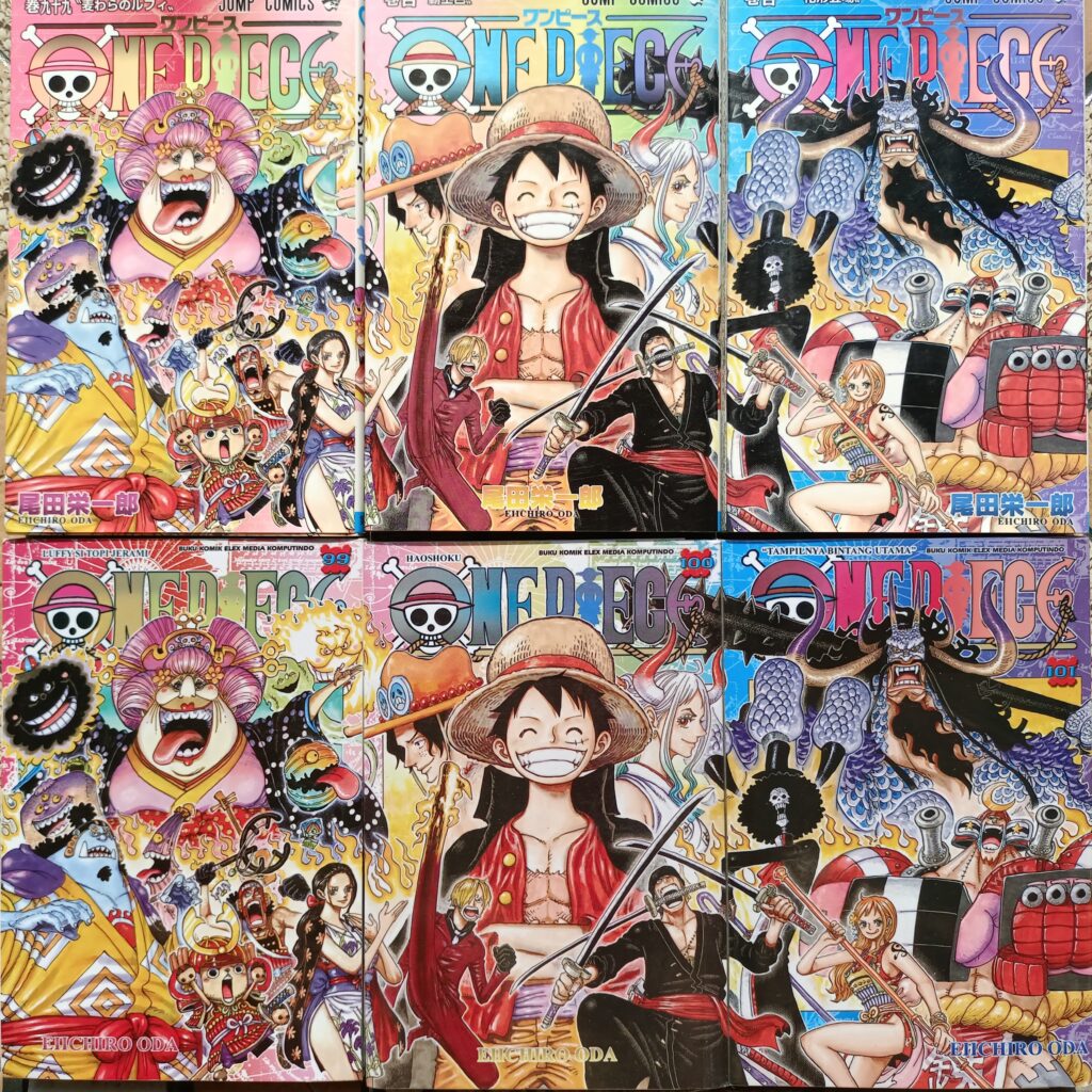 Connecting Cover One Piece Volume 99, 100, 101. Perbedaan Versi ...