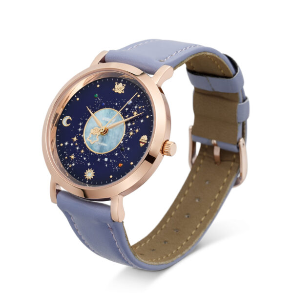 [Watch] Kirby of the Stars Watch - Pink x Belt color light blue