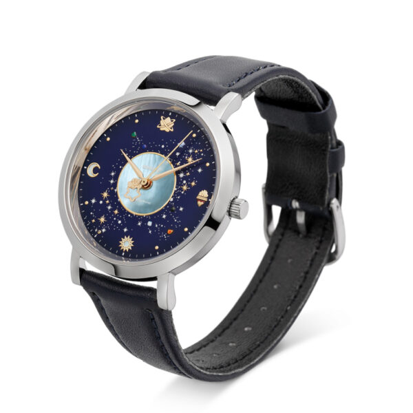 [Watch] Kirby of the Stars Watch - Silver x Belt Color Dark Navy