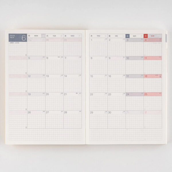 Hobonichi Techo Cousin Book (April Start) A5 Size / Monday-Start Week