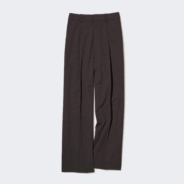 Tuck Wide Pants (Long Length 75cm) | GRAY