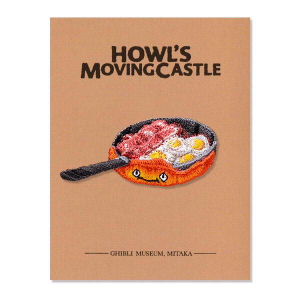 Ghibli Museum Original Embroidery Brooch Howl's Moving Castle "Calcifer and Bacon Egg"