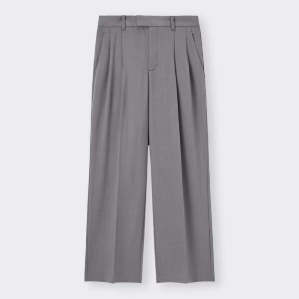 [Pants] GU Low Waist Baggy Pants (Standard Length 70.5-74.5cm) 07 GRAY