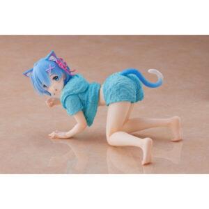 Re:Zero Starting Life in Another World Desktop Cute Figure - Rem (Cat Roomwear Ver.)