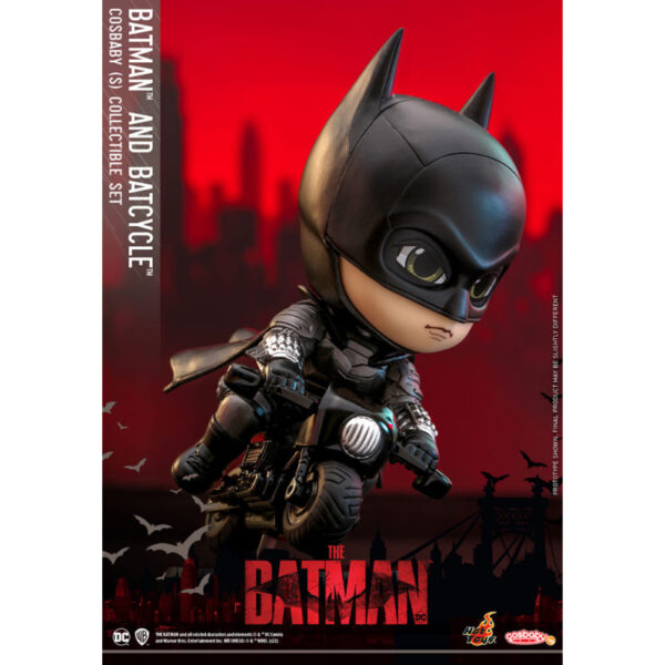 [Figure] HOT TOYS Batman & Bat-cycle [THE BATMAN-] Cosbaby Size S