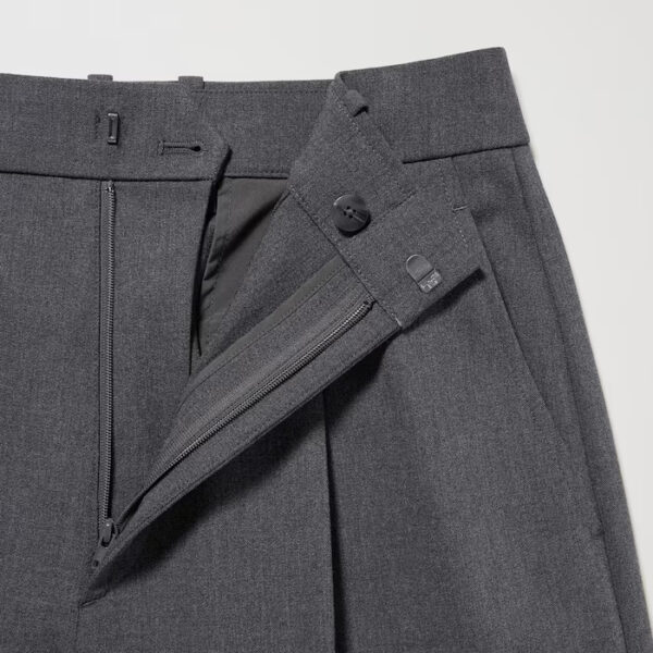 Tuck wide pants (one tuck, long length 76cm) - 30 NATURAL