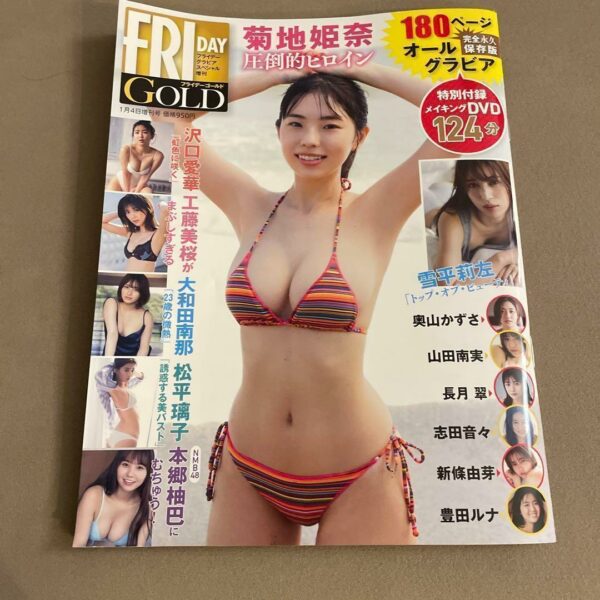 [Magazine] FRIDAY GOLD Kikuchi Himena cover (with new unread DVD).