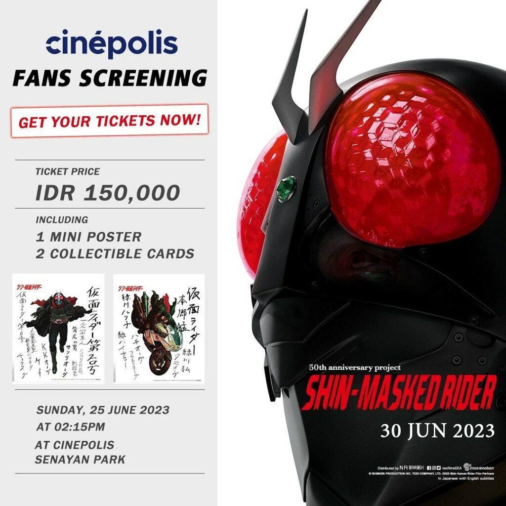 Cinepolis Gelar Fans Screening Shin Kamen Rider - TITIP JEPANG