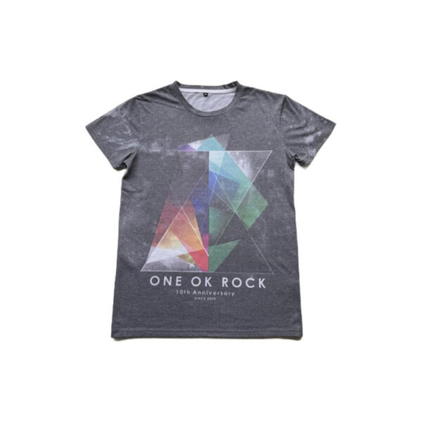 ONE OK ROCK Design T-shirt 10th Band T-shirt Multicolor