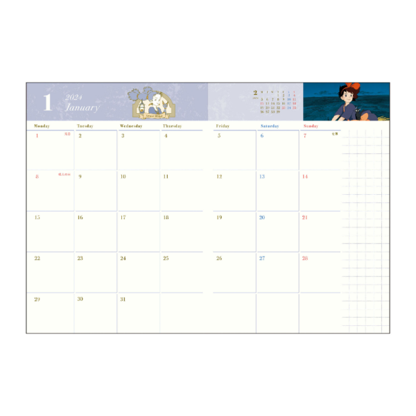 Kiki's Delivery Service 2024 Schedule Book WMR-21