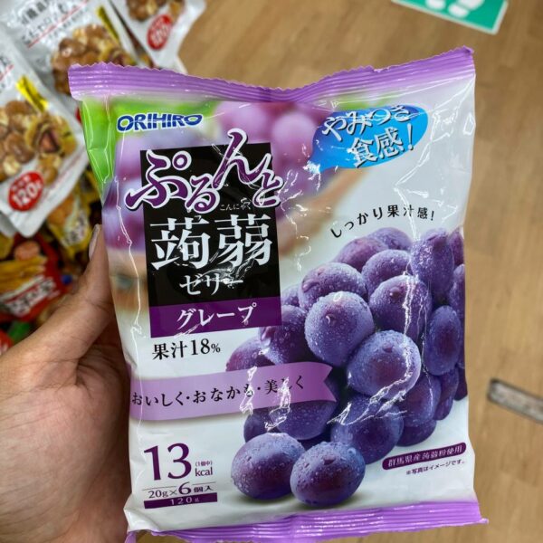 Orihiro Purunto Konjac Jelly Pouch Grape 20g x 6 pieces