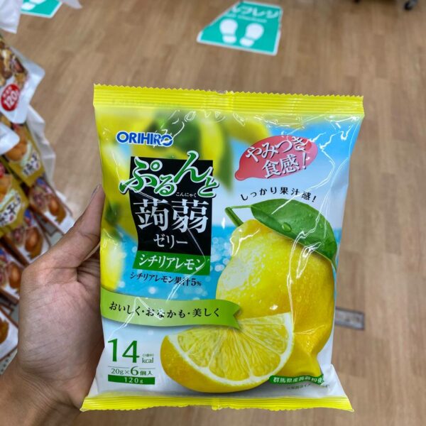 Orihiro Plandu Purunto Konnyaku Jelly Pouch Sicilian Lemon