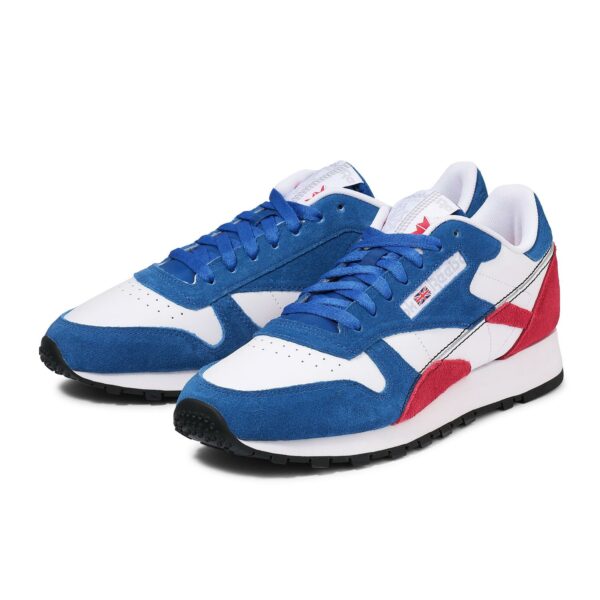 Sepatu REEBOK Classic Leather VBLU/VRED/FWHT