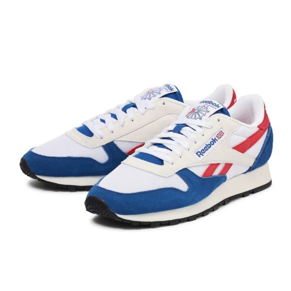 Sepatu REEBOK Classic Leather VBLU/FWHT/VRED