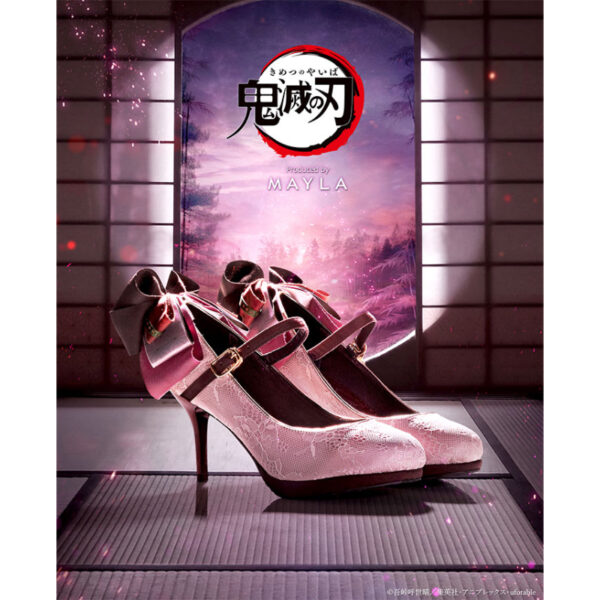 Mayla x Kimetsu no Yaiba "ICONIQUE SHOES OBJET PUMPS" - Nezuko Kamado