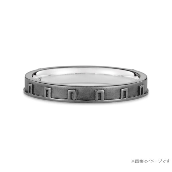 "Gintama" Okita Sougo Silver (black coating) Ring