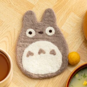 My Neighbor Totoro Handmade Wool Coaster - Gray Totoro