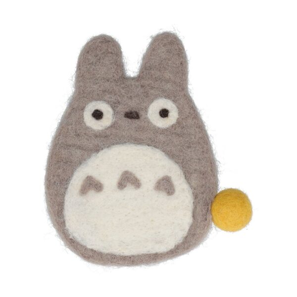 My Neighbor Totoro Handmade Wool Coaster - Gray Totoro