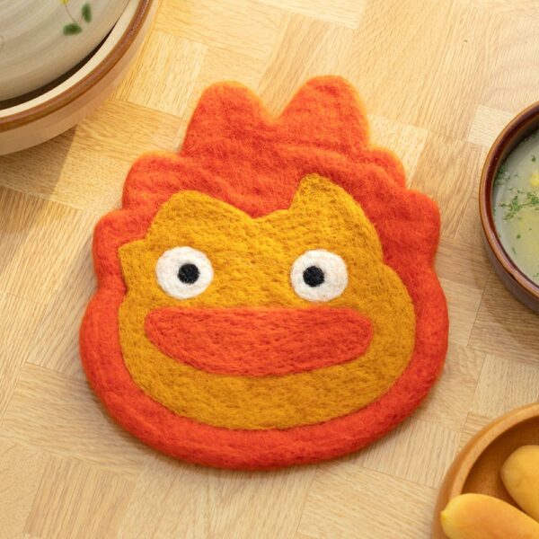 Howl's Moving Castle Handmade Wool Pot Mats - Calcifer