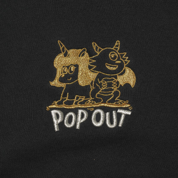 POP OUT crewneck pullover (Black)