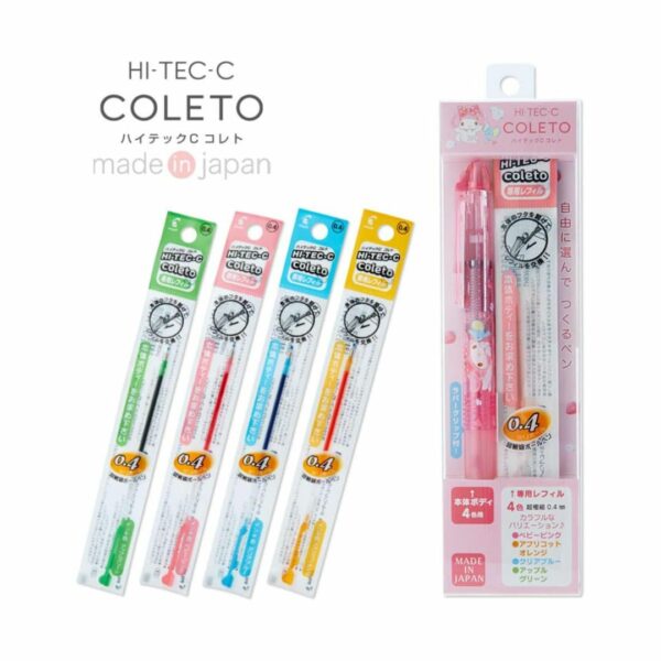 [Pulpen] Sanrio My Melody Pilot Hitech C Coleto 4 Color bolpoin