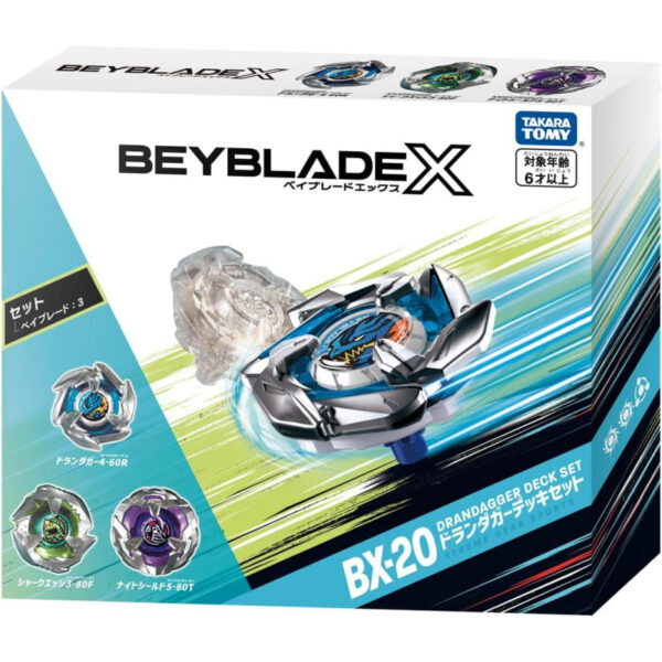 Beyblade X BX-20 Drunda Garer Deck Set Metal Gasing Asli Jepang